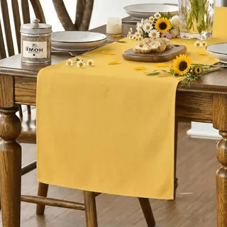 Artoid Mode Gelb Herbst Tischläufer, Sommer Abwaschbar Küche Esstisch Tisch Dekoration Drinnen Urlaub Party Dekor 40x100 cm