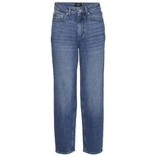 Vero Moda Damen VMTESSA HR MOM Jeans RA380 GA Hose, Medium Blue Denim, 30W x 30L