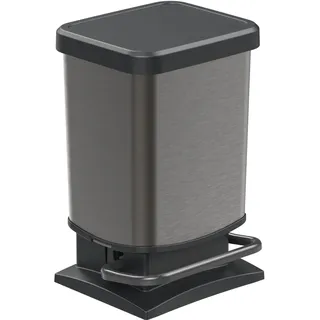 Rotho Treteimer Mülleimer Tretmülleimer Paso 20 l graphit grafix Abfalleimer