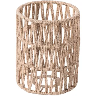Lampenschirm Rattan, Stehlampe Pendelleuchtenschirm,Lampenschirm Klein Hängelampe Rattan Ersatzschirm Zubehör für Tischlampe,Korblampen Hängend, Laterne, fur Kuche,Esszimmer Bar Wohnzimmer (1)