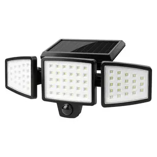 Lepro Außenleuchte Solar schwarz IP65 mit Bewegungsmelder 1000 Lumen 6W