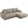 MKS MKS Ecksofa Beige Struktur Ecksofa Rechts Beige