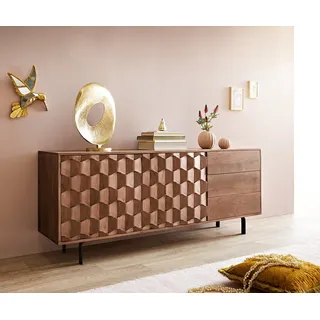 DeLife Sideboard Fevo 175 cm Akazie Braun