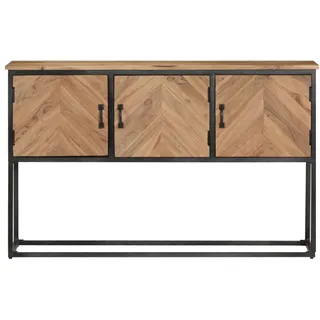 vidaXL Sideboard 120x30x75 cm Akazie Massivholz - Braun