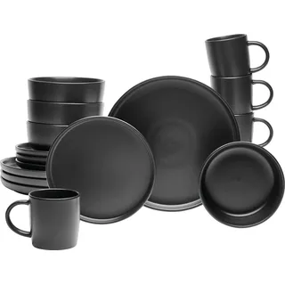 Van Well Kombiservice 16-tlg. NERO - Schwarz