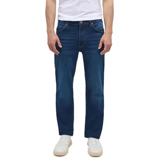 Mustang Tramper Straight Jeans in mittelblauer Used-Waschung-W46 / L30