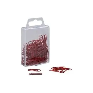 Gowi Büroklammern rot lackiert, 100 St.