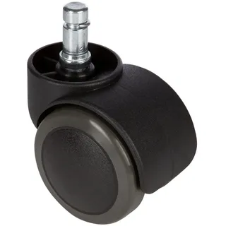 Mid.you Drehstuhlrolle , Schwarz , Metall, Kunststoff , 5-teilig , 5x6x5 cm , Büromöbel, Bürostühle, Bürostuhl-Ersatzteile & Bodenschutzmatten