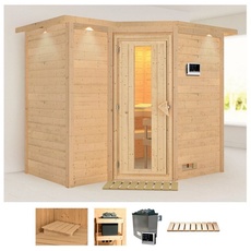 Bild von Sauna »Sanna 2«, (Set), 9-kW-Ofen mit externer Steuerung beige