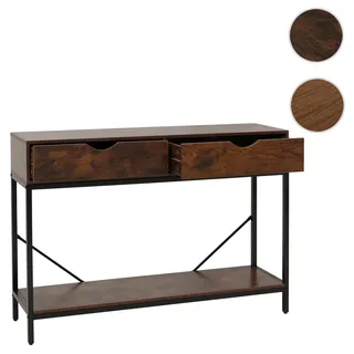 Konsolentisch HWC-O76, Telefontisch Beistelltisch Ablagetisch, Schubladen Ablage Industrial 76x109x3