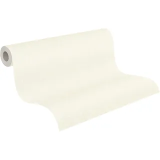 A.S. Création Livingwalls Pure Elegance Vliestapete mit Blockstreifen 0,53 x 10,05 m – Weiß, Grau – Streifentapete Made in Germany - 397959