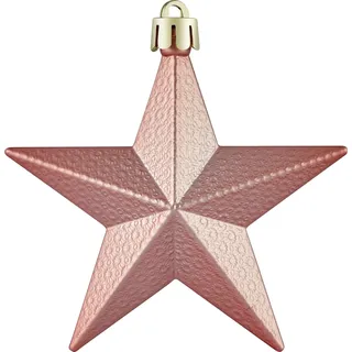 Weihnachts-Deko Stern Rosa 3 Stück