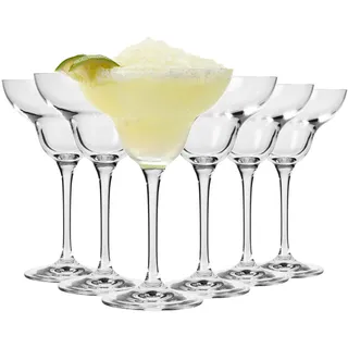 Krosno Margarita-Gläser Cocktailgläser | Set von 6 | 270 ML | MIXOLOGY Kollektion | Perfekt für Zuhause, Restaurants und Partys | Spülmaschinenfest