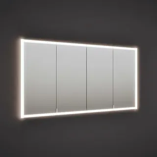 burgbad rl20 Spiegelschrank 161 cm, mit Klarglas Lichtrahmen für Wandeinbau