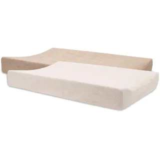 jollein Wickelauflage Bezug Frottee – Blush/Wild Rose – 2er Pack – 50x70cm – 85% Baumwolle, 15% Polyester – OEKO-TEX Zertifiziert – Bezug Wickelauflage