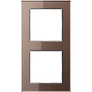 Jung Glasrahmen 2fach mokka waage-/senkrecht AC 582 GL MO