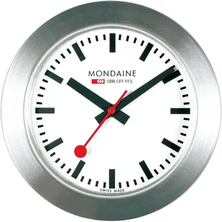 Mondaine A660.30318.81SBB Magnet-Tischuhr Silberfarben