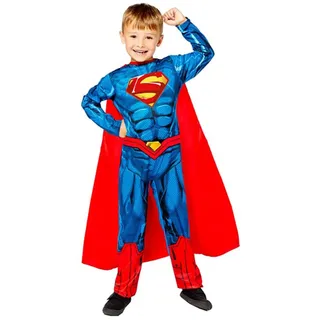 Amscan Baby-Kostüm Superman Strampelanzug Umhang 86 Blau