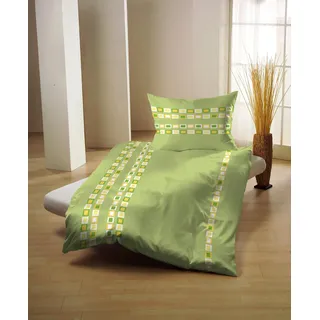 Gerald Wittmann Bettwäsche »Microfaser-Seersucker« 2 Stk. tlg., grün