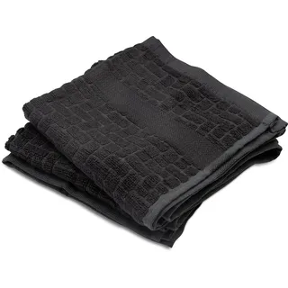 Cuisinart Bambus-Geschirrtücher für die Küche, 2er-Set, antimikrobiell, geruchsabweisend, saugfähig, Küchentücher, Bambus- und Baumwollmischung, 40 x 70 cm, Schwarz