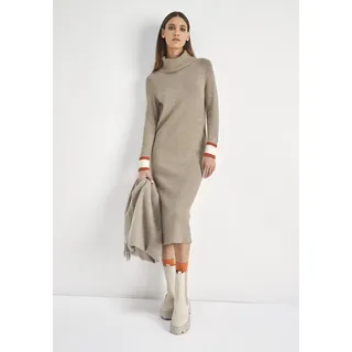 HECHTER PARIS Strickkleid, wadenlang, mit Rollkragen, aus Viskosemischung, lange Raglanärmel HECHTER PARIS sand melange 40