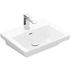 Bild Villeroy und Boch Subway 3.0 Waschtisch 4A7056RW 55x44cm, mit 1 Hahnloch/ohne Überlauf, Stone white