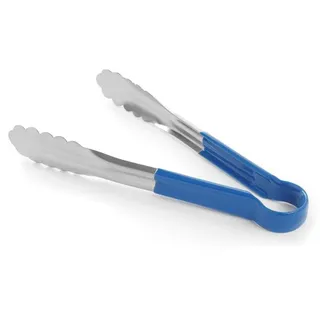 HENDI Servierzange 250 mm Edelstahl Blau