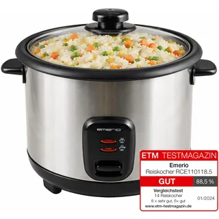EMERIO Reiskocher schwarz 1,5 l