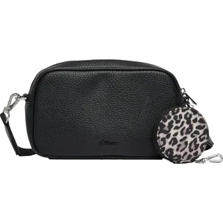 s.Oliver Umhängetasche Crossbody Bag Grey / Black schwarz - Schwarz
