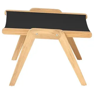 Fußteil Loungechair Kate - schwarz