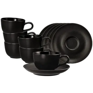 SELTMANN WEIDEN Espressotasse mit Untertasse 0,1 l Schwarz 6 St.