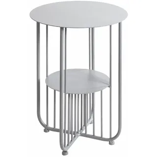 HAKU Beistelltisch Coolgrey, Metall - Maße: H 49 x Ø 36 cm, Style: Modern
