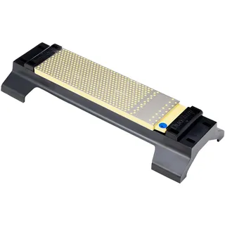 DMT DuoSharp®PlusTM Diamant Schleifstein 8" mit Basis Extragrob/Grob | Doppelseitiger Messerschärfer in Profiqualität | 20cm Wetzstein für Messer und Werkzeuge | Made in USA | WM8CX-WB