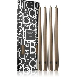 Baobab Collection Candela Taupe Kerze 4 St.