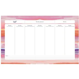 Quo Vadis - Schreibtischunterlage für immerwährende Blätter – mehrsprachig – Ikonisch – immerwährend – 16,5 x 26,5 cm – Papier Clairefontaine weiß – hergestellt in Frankreich