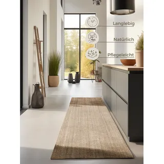 HANSE HOME Teppich – Natur Wohnzimmerteppich aus 100% Naturfaser, Wohnzimmer, Esszimmer, Schlafzimmer, GRS,