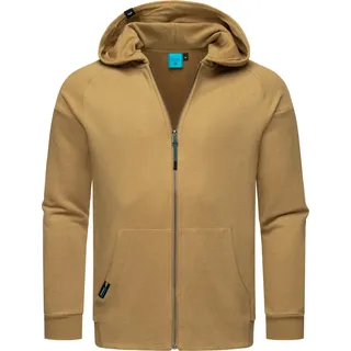 Sweatjacke RAGWEAR "Kapuzensweatjacke Zenway", Herren, Gr. S, braun (braun sugar), Obermaterial: 70% Baumwolle CO. 30% Polyester PES., Sweatjacken Sweatjacke