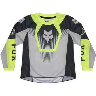 Fox Racing Unisex Kinder Kids 180 Jersey, Grau/Gelb, Small