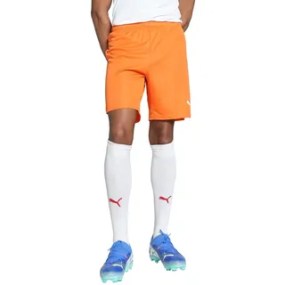 Puma teamGOAL Shorts Unisex-Erwachsene Gestrickte Shorts, Rickie Orange-PUMA White, 705752