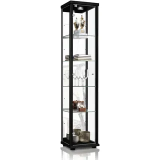 K-Möbel Vitrine 176 x 37 x 33 cm Schwarz