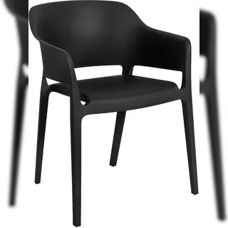 CLP Stapelstuhl Puebla 56 x 56 x 78 cm schwarz