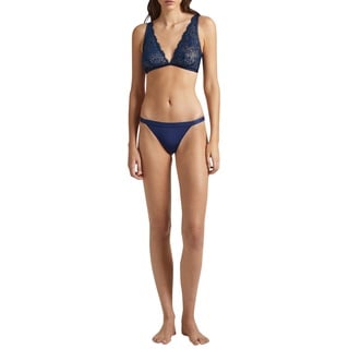 Pepe Jeans Damen LACE Bikini Brazilian, Blue (Navy), L