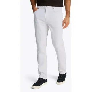 Straight-Jeans TOMMY HILFIGER "STRAIGHT DENTON", Herren, Gr. 31, Länge 34, weiß, Denim/Jeans, Obermaterial: 95% Baumwolle, 3% Elastomultiester, 2% Elasthan, straight fit knöchellang, Jeans Straight-Jeans, in hellblauer Waschung