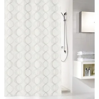KLEINE WOLKE Duschvorhang Classy 240 x 180 cm weiß
