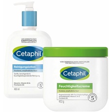Bild von Cetaphil Feuchtigkeitscreme + Cetaphil Reinigungslotion