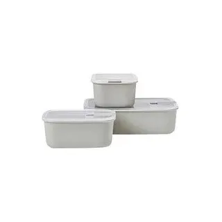 MEPAL Frischhaltedosen-Set EasyClip weiß 2x 0,7 l; 1,5 l, 1 Set