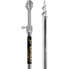 Dinsmores BA4 Außendurchmesser: 1,6 cm. Teleskopstange mit Spiralspitze, 2 x 40 cm, Silber, 2X40CM