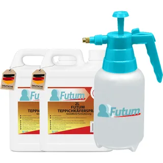 Futum 2x2L Teppichkäferspray + 2L Sprüher Spray 4 l