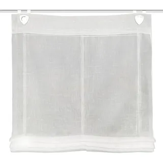 Heine HOME Wohnideen Raffrollo ¦ weiß ¦ Synthetische Materialien ¦ Maße cm, B: 110 H: 130