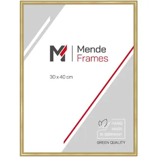MendeFrames Kunststoff-Rahmen H245 Klassisch gold 20x20 cm Klarglas